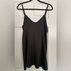 Black slip dress